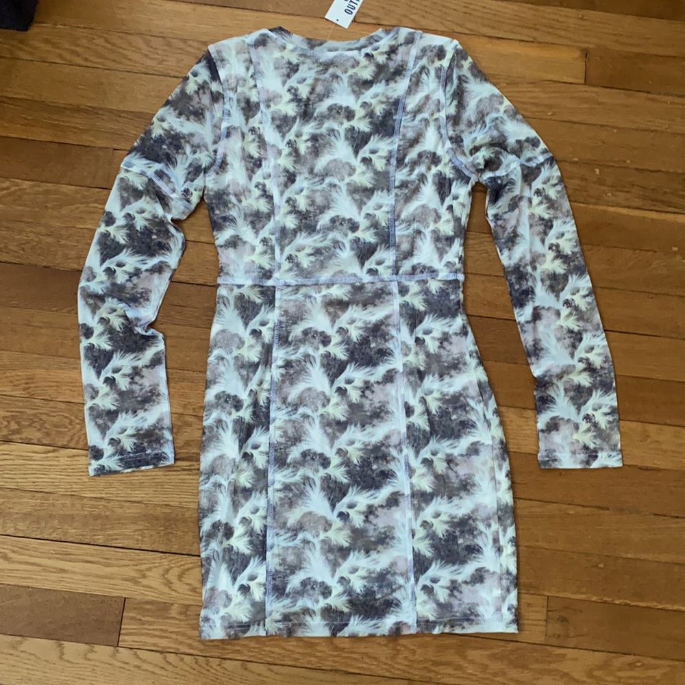UO Ruth Printed Mesh Mini Dress - Picture 2 of 9